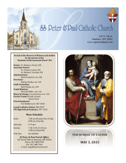 MAY 3, 2015 - Saint Peter and Paul Catholic Church