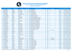 Residentado Medico 2015