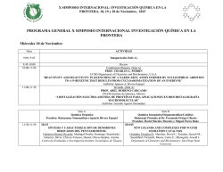 programa general x simposio internacional investigación