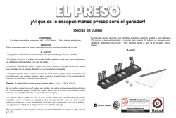 Reglas de juego – El Preso