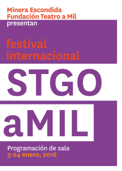 Programación de sala 3-24 enero, 2016