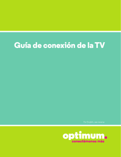 Guía de conexión de la TV