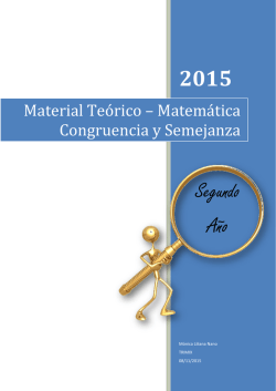 Material Teórico – Matemática Congruencia y Semejanza