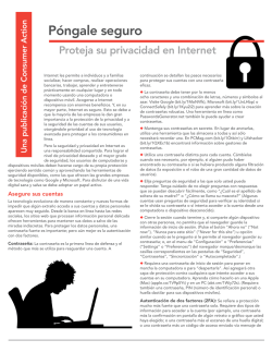 Protecting your online privacy (Spanish)