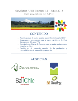 N° 11 – Junio - APEF - Asociación de Productores y Exportadores