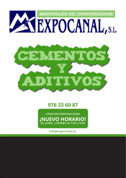 Cementos y aditivos
