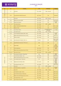 Calendario Nacional de Formación / Foto: Santiago Saco