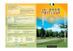 folleto campamentos e intercambios 2015