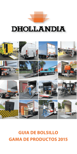 GUIA DE BOLSILLO GAMA DE PRODUCTOS 2015