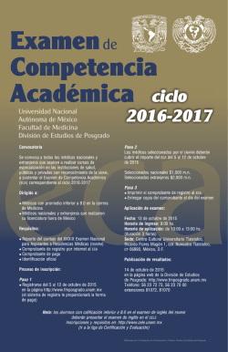 Examen de competencia académica 2016-2016