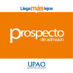Prospecto de admisi&oacute;n - Universidad Privada Antenor Orrego