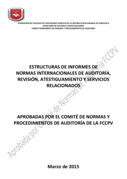 estructuras de informes de normas internacionales de auditoría