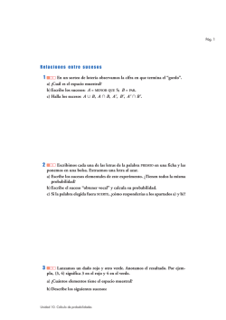 Cálculo de probabilidades