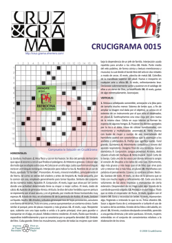 CRUCIGRAMA 0015