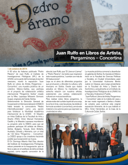 Juan Rulfo en Libros de Artista, Pergaminos – Concertina