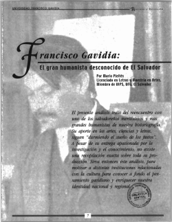 Francisco Gavidia el gran humanista desconocido de El Salvador