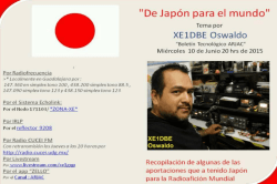 De Japon para el mundo XE1DBE Oswaldo Gaytan