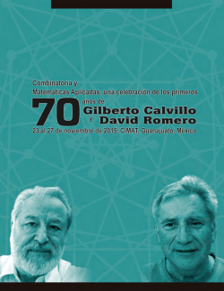 Programa - Combinatoria y Matemáticas Aplicadas