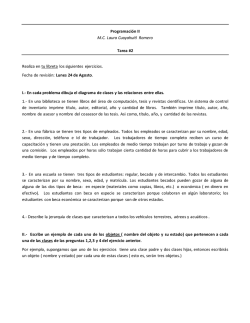 Programación II M.C. Laura Cuayahuitl Romero Tarea #2 Realiza