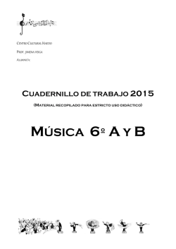 MÚSICA 6º A Y B - Centro Cultural Haedo