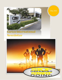 Carico International Newsletter