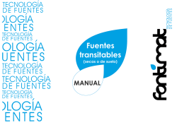 Manual sobre fuentes transitables