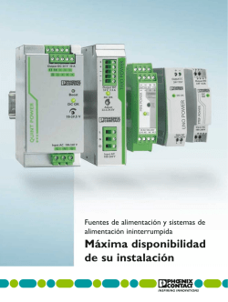 Máxima disponibilidad de su instalación