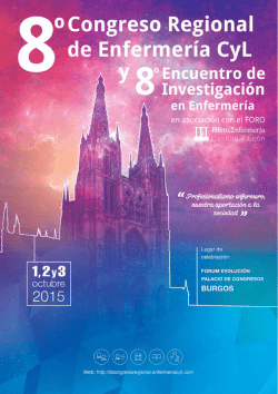 Programa - 8 Congreso Regional de Enfermería en Castilla y León