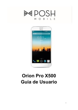 Orion Pro X500 Guia de Usuario