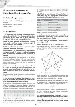 Unidad 4. Sistemas de identificación. Criptografía