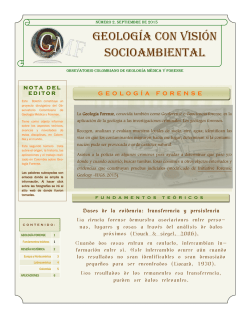 GEOLOGÍA CON VISIÓN SOCIOAMBIENTAL