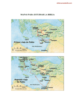 MAPAS PARA ESTUDIAR LA BIBLIA