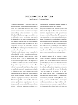 CUIDADO CON LA PINTURA - Hipotecario en el arte