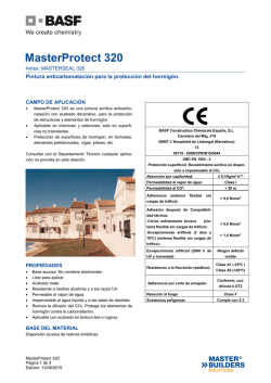 MasterProtect 320 - BASF Construction Chemicals Españ