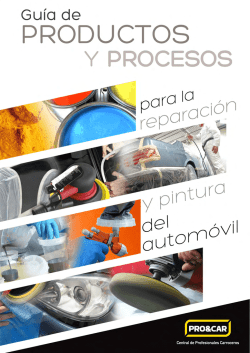 Guía de productos y procesos de PRO&CAR para la