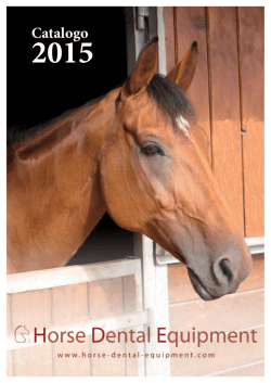 Catalogo - Horse Dental Equipment