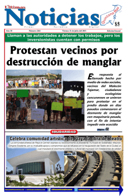 Protestan vecinos por destrucción de manglar
