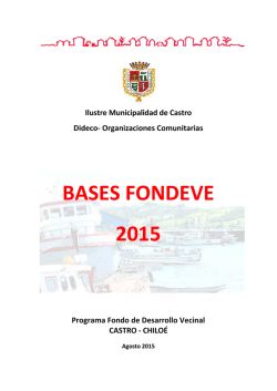 BasesFondeve2015 - Municipalidad de Castro