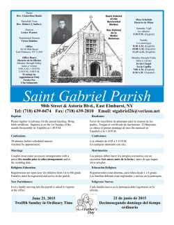 Saint Gabriel Parish 98th Street & Astoria Blvd., East