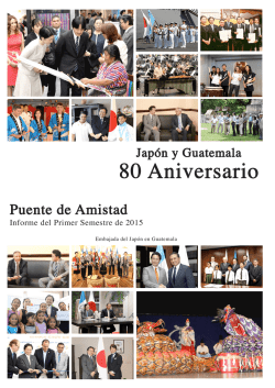 80 Aniversario - Embajada del Japón en Guatemala