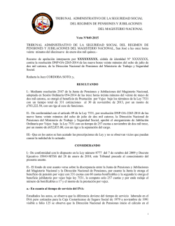 Voto Nº049-2015 TRIBUNAL ADMINISTRATIVO DE LA