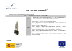 Temario I&T - Fundación Galicia Innova