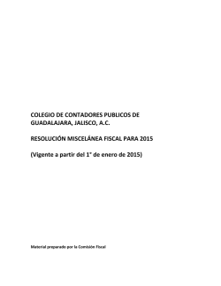 boletin comision fiscal 2015 - Colegio de Contadores P&uacute;blicos de