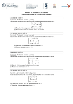 Ejercicios de sistemas (PAU)
