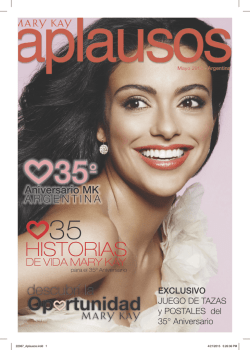 Aplausos mayo - Area Natividad