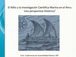 El Niño y la Investigación Científica Marina en el Peru: Una