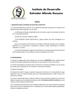 Convocatoria de Médico cirujano - Instituto de Desarrollo Salvador