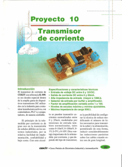 Introducción El transmisor de corriente de CEKIT con