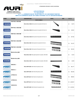 Lista de Precios - PUEDEN VARIAR SIN PREVIO AVISO S/. 92.75 S