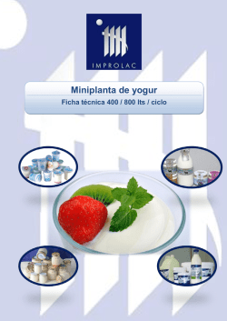 Miniplanta de yogur Miniplanta de yogur